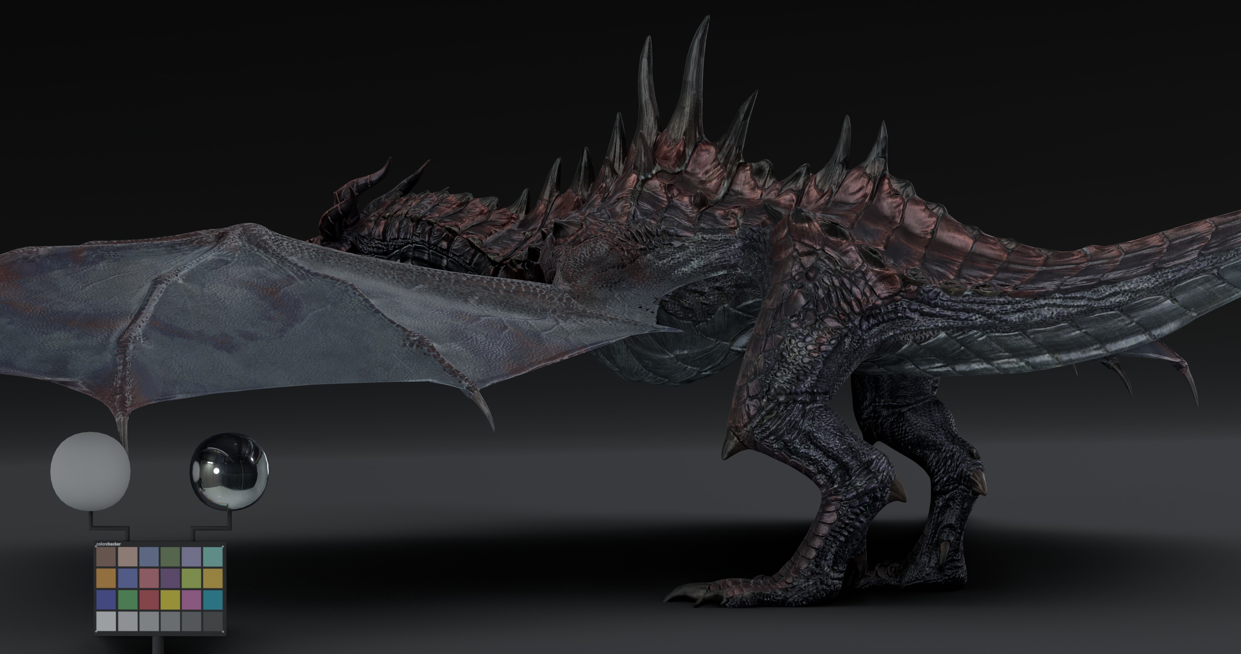 Legendary Volcanic Dragon - Rigged 3D model_8