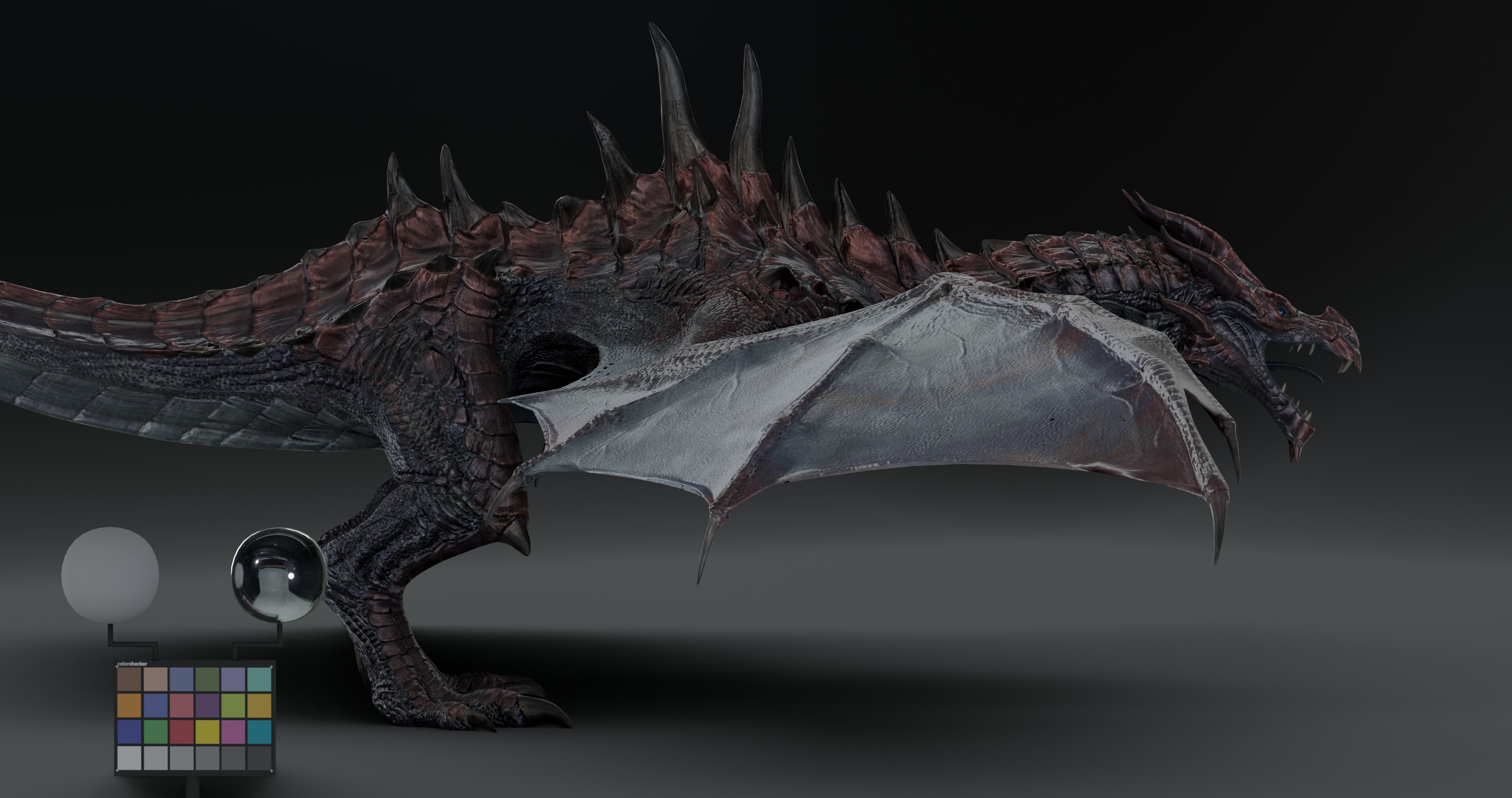 Legendary Volcanic Dragon - Rigged 3D model_4