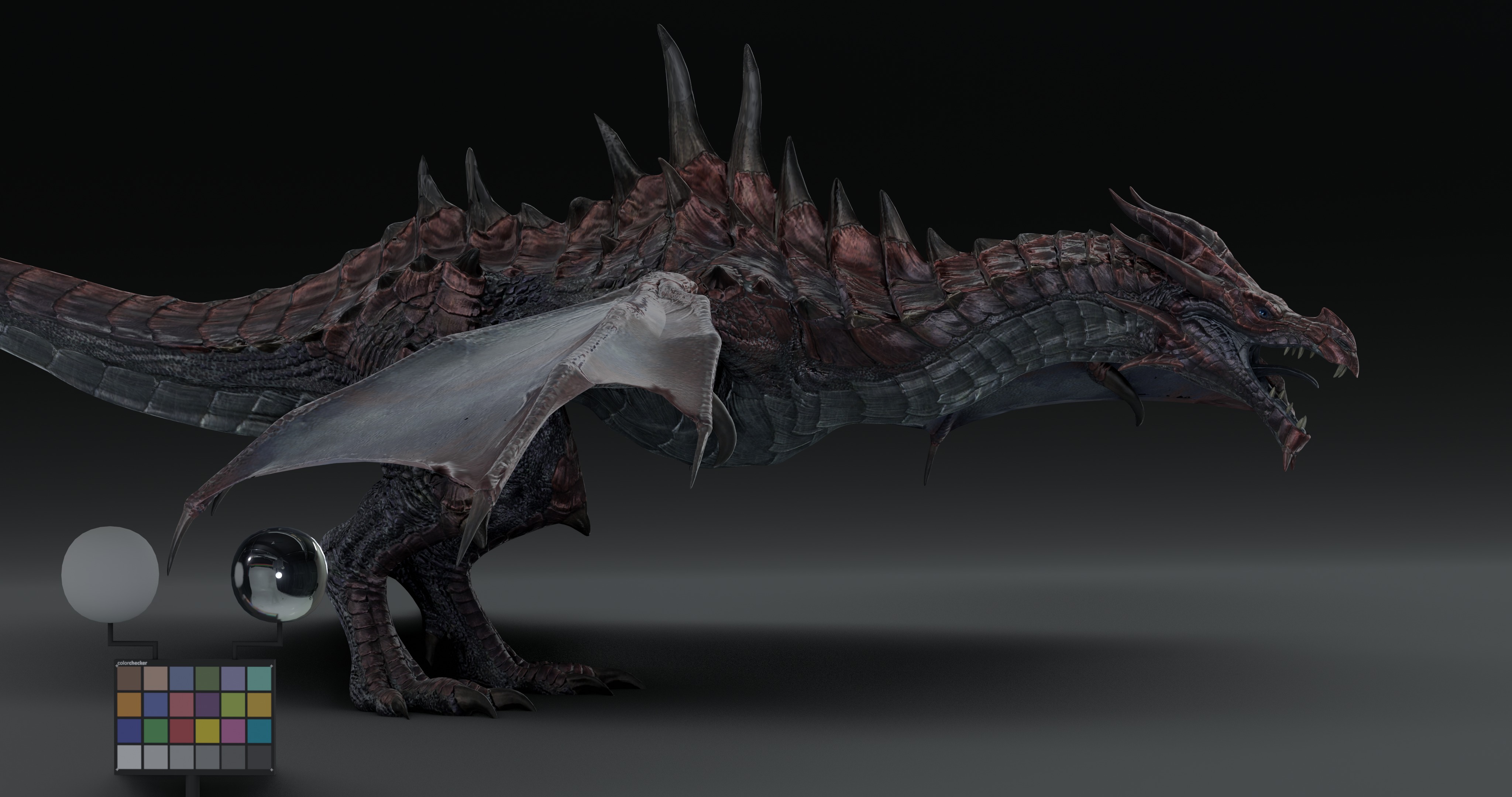 Legendary Volcanic Dragon - Rigged 3D model_3
