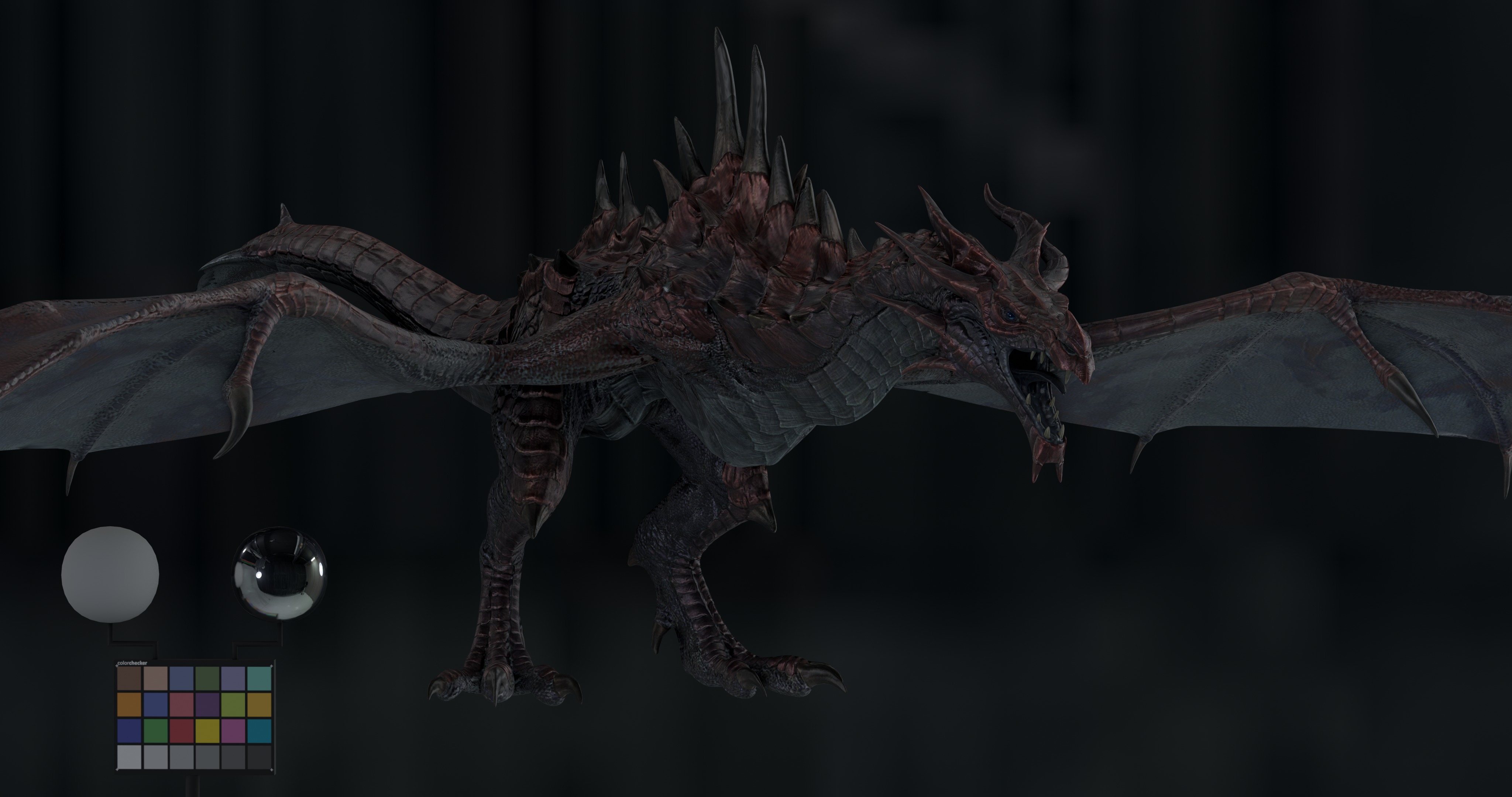 Legendary Volcanic Dragon - Rigged 3D model_19
