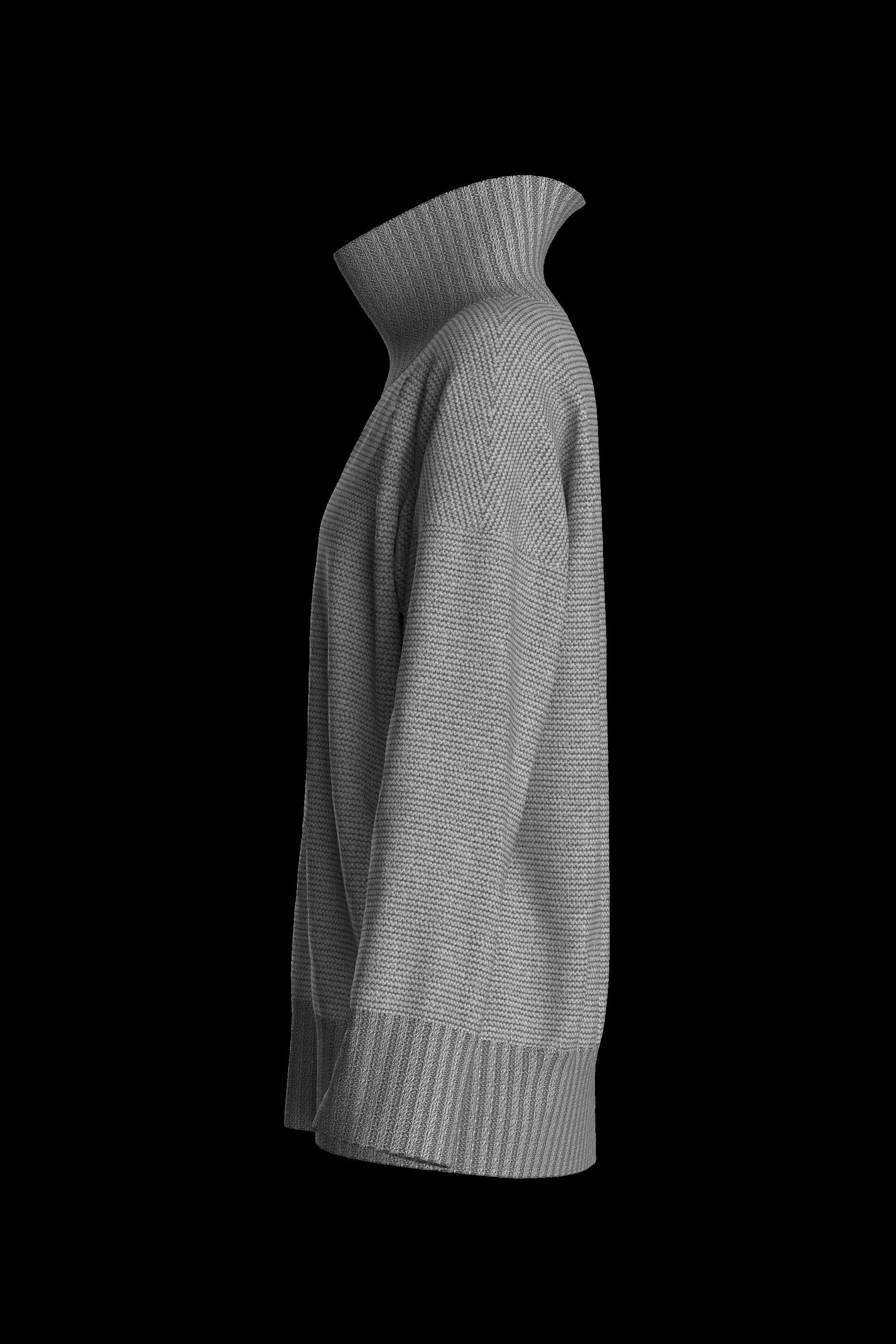 Female knit long sleeve  3D model_11