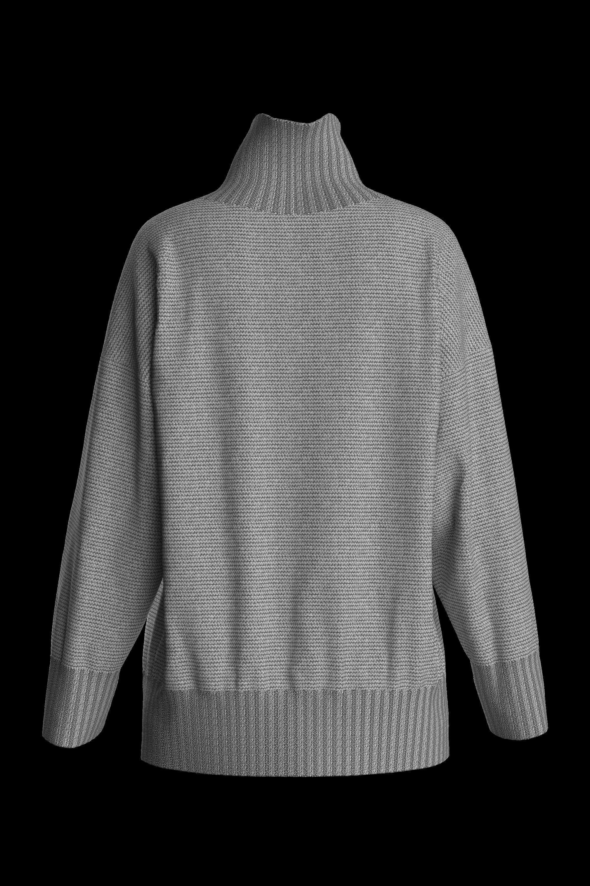 Female knit long sleeve  3D model_21
