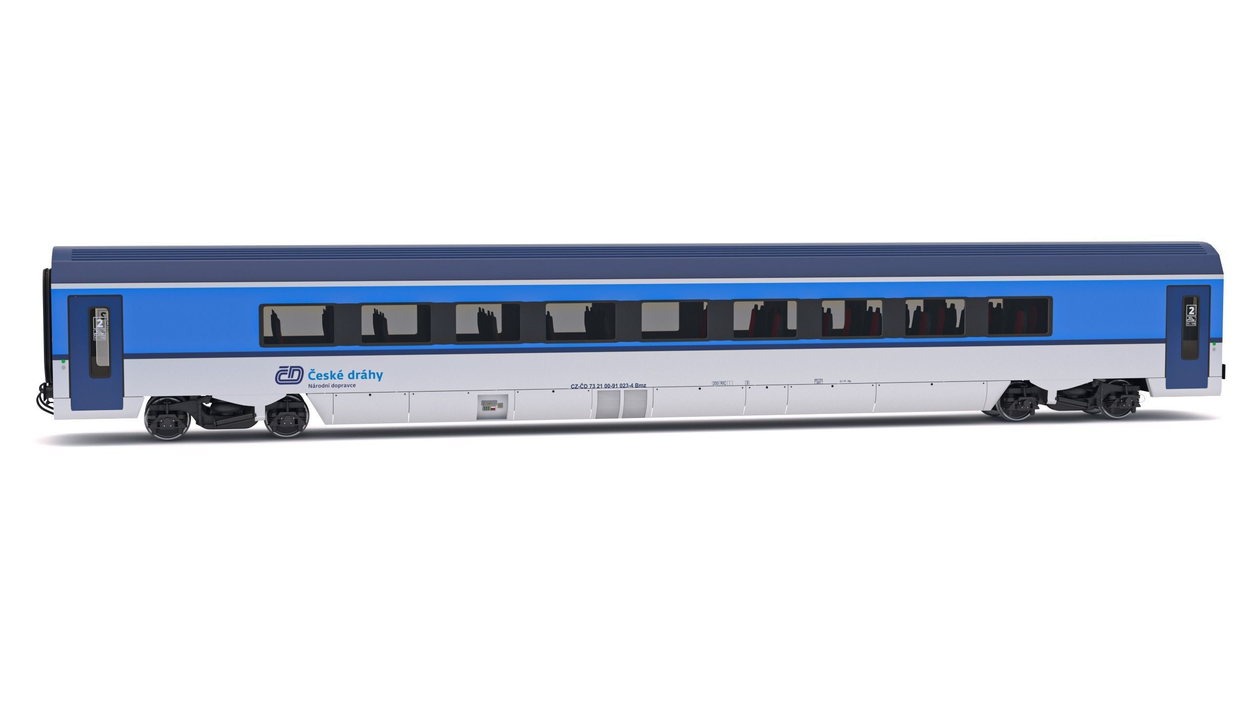 Ampz Rail Wagon Ceske Drahy 1 3D model_4