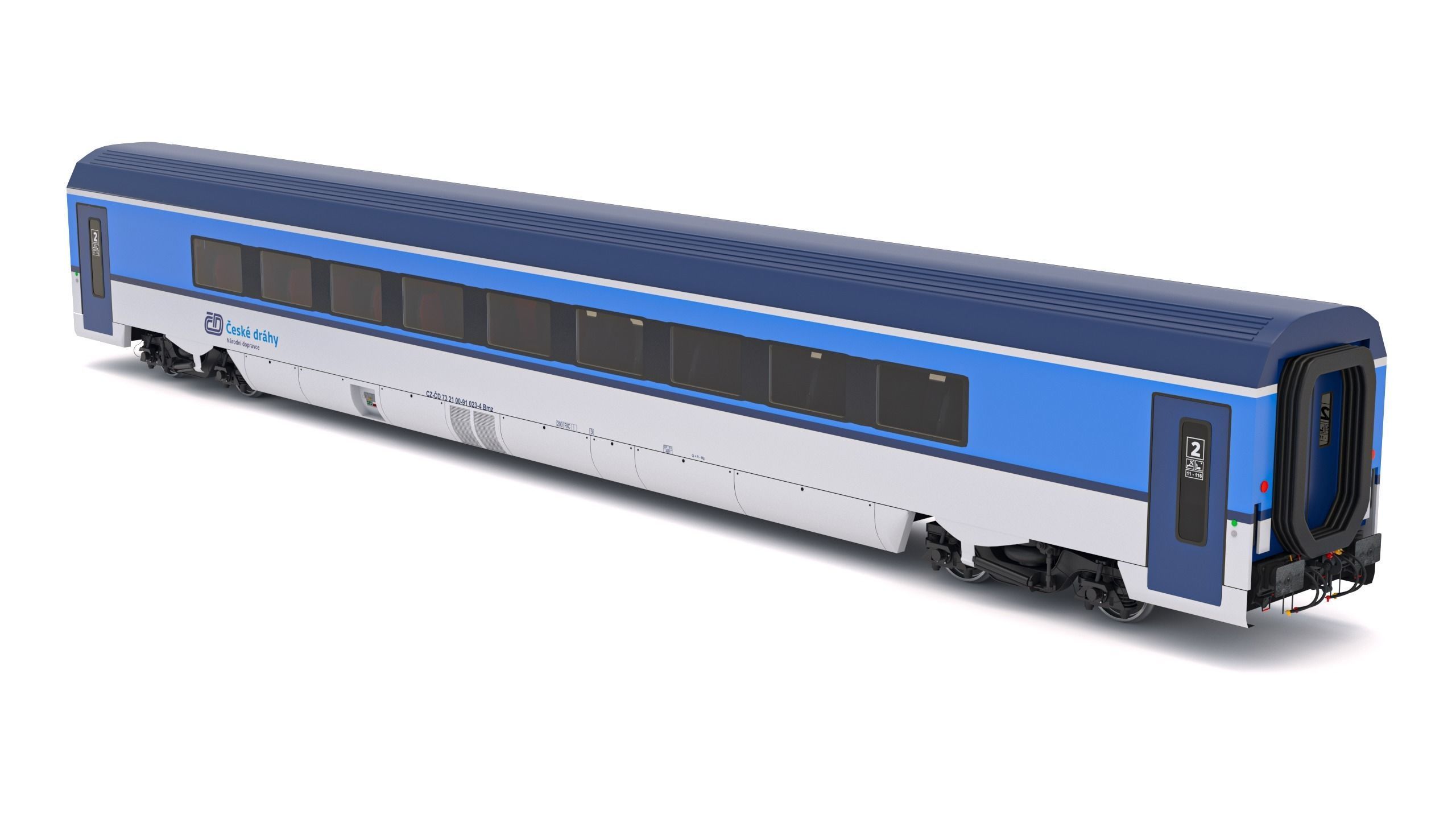 Ampz Rail Wagon Ceske Drahy 1 3D model_2