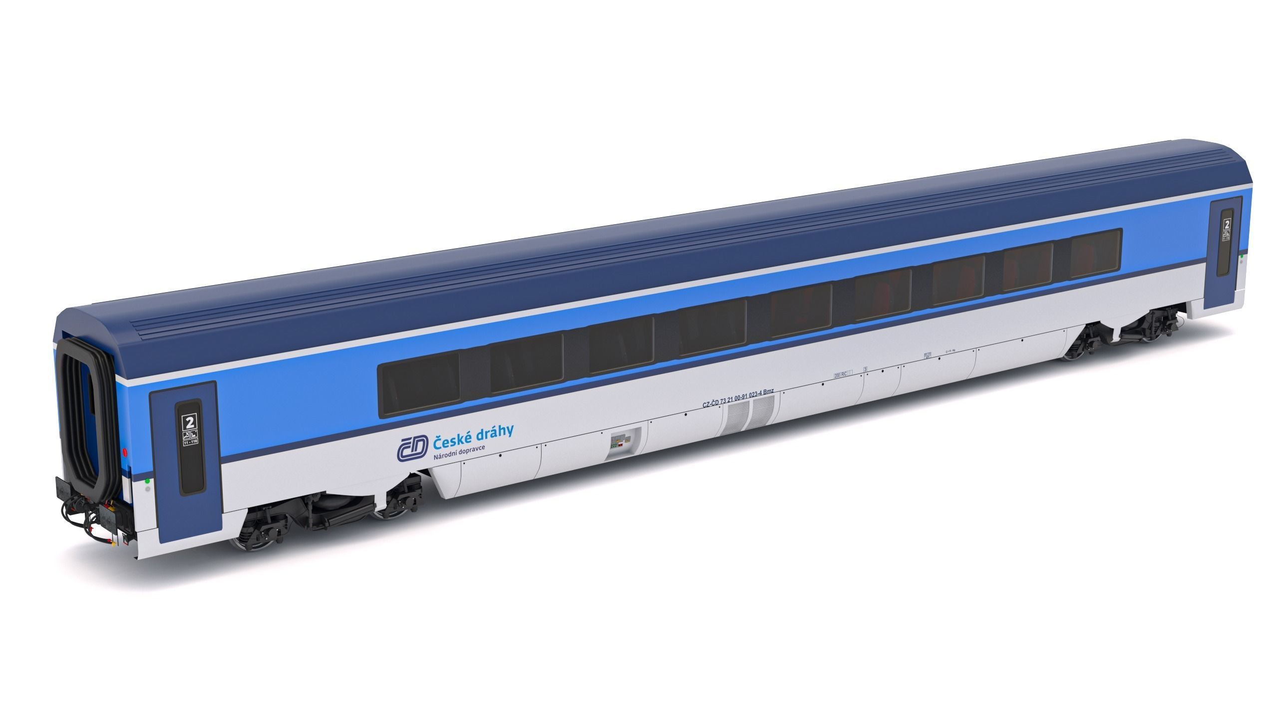 Ampz Rail Wagon Ceske Drahy 1 3D model_3