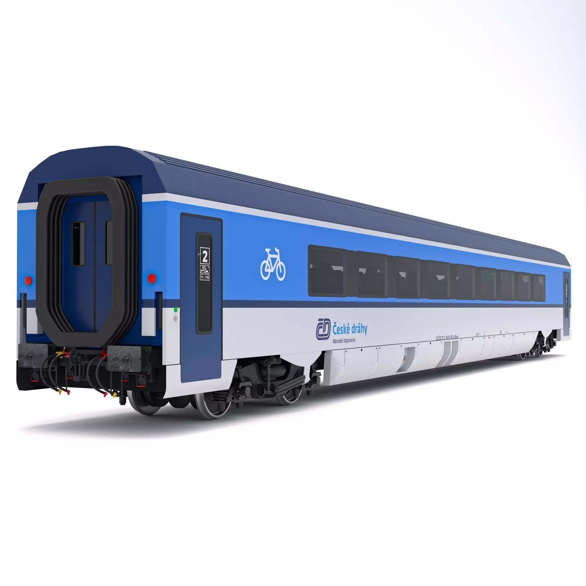 Ampz Rail Wagon Ceske Drahy 2 3D model
