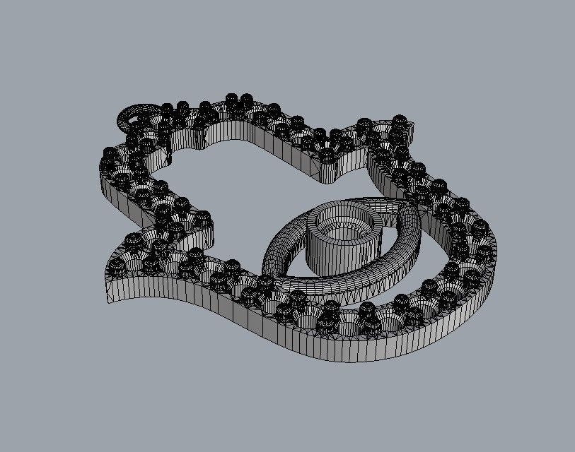 Hamsa Pendant - 25mm 3D print model_11