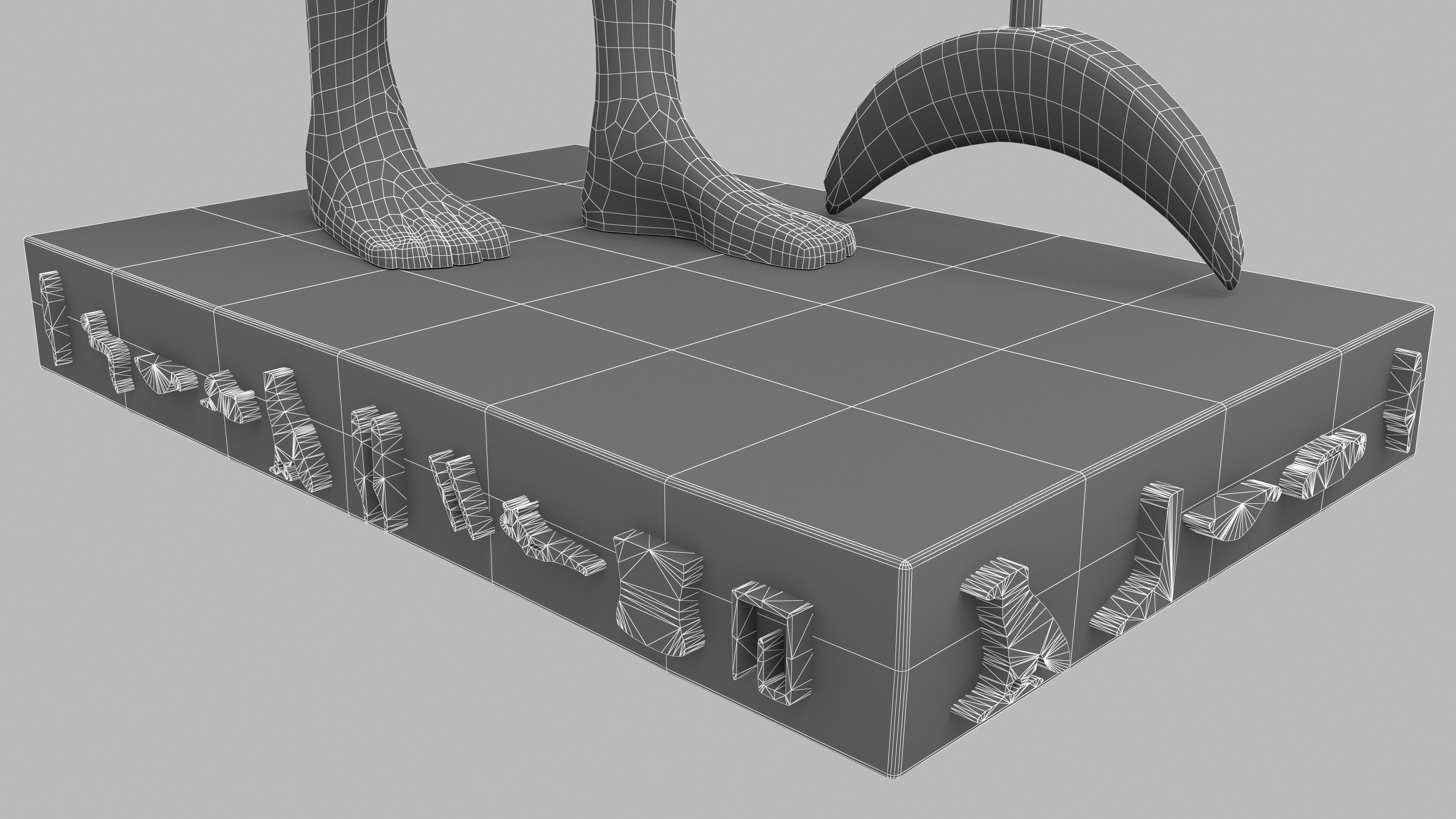 Ancient Egyptian God Anubis 4K Low-poly 3D model_16