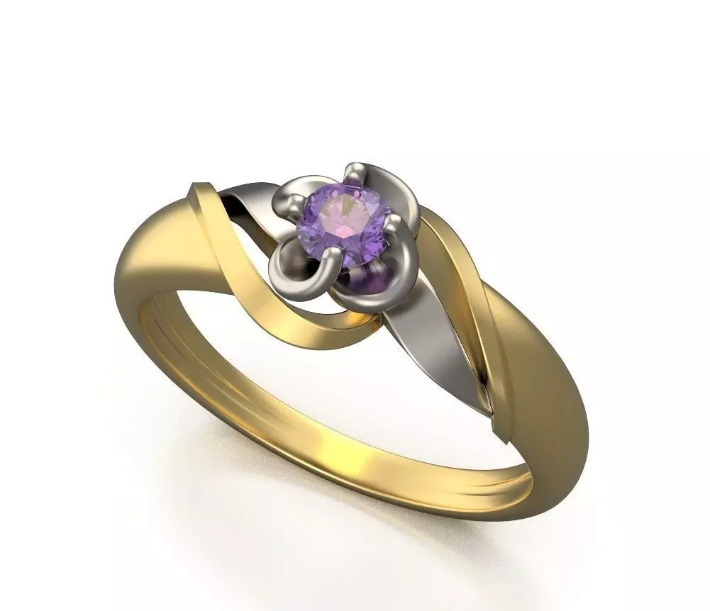 Kostroma Gold Ring R 51 3D print model