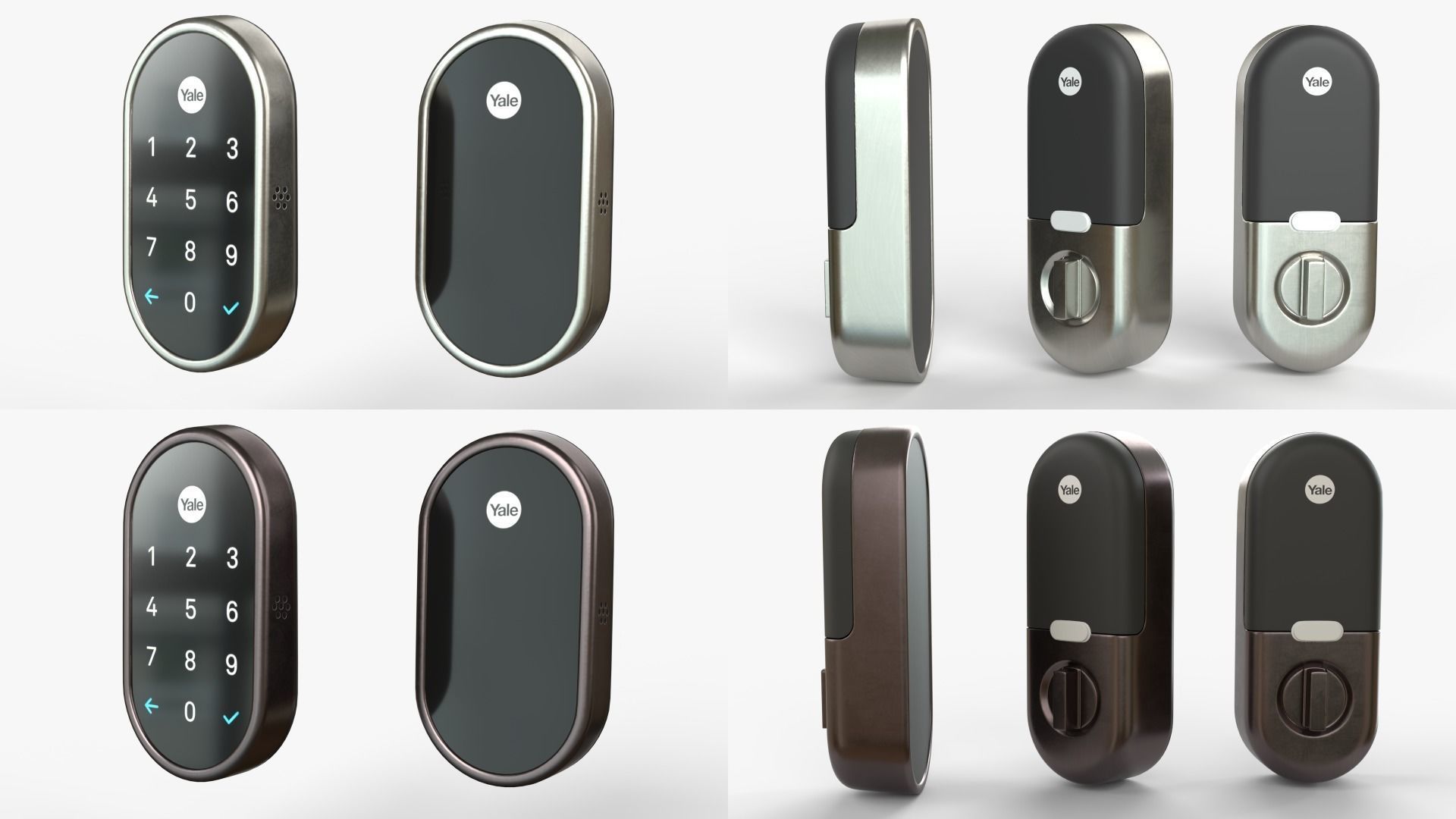 Google Full Smart Home collection All products and colors 3D model_9