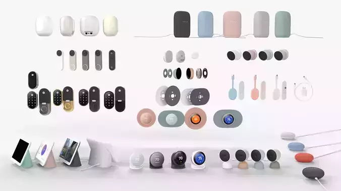 Google Full Smart Home collection All products and colors