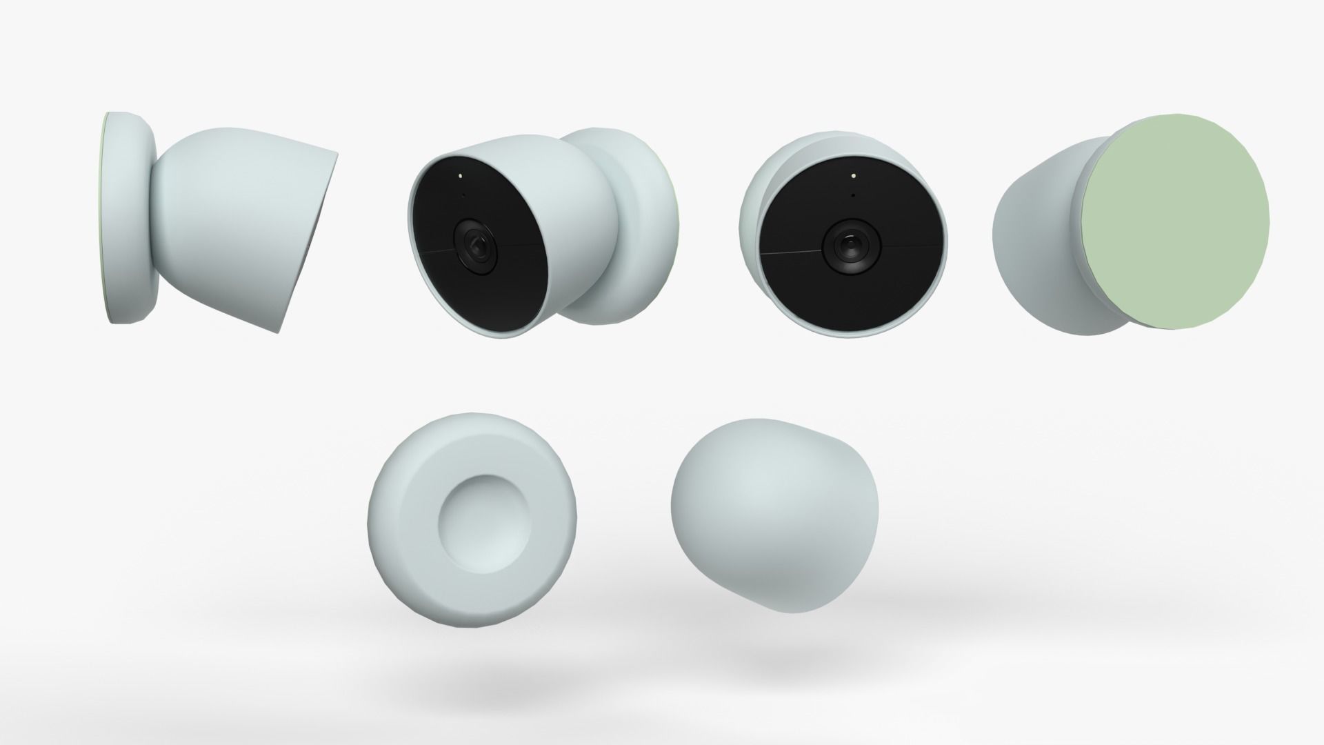 Google Full Smart Home collection All products and colors 3D model_17