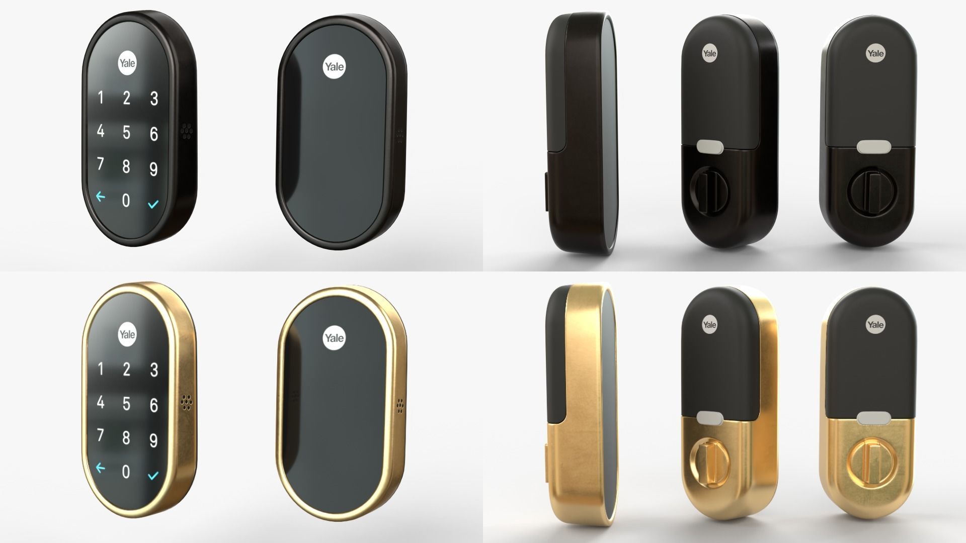 Google Full Smart Home collection All products and colors 3D model_8