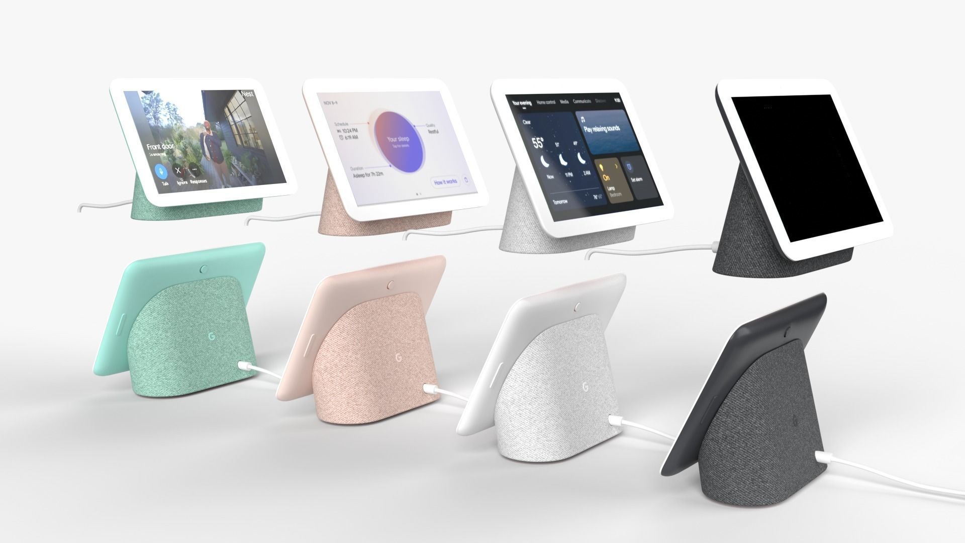 Google Full Smart Home collection All products and colors 3D model_5