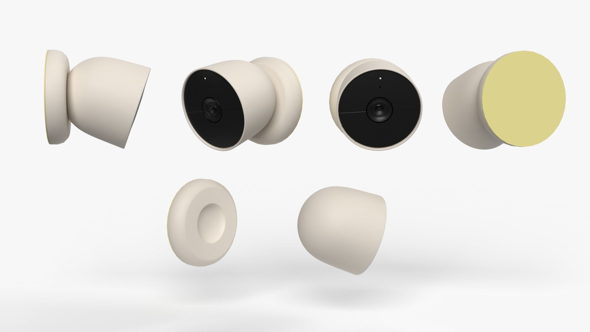 Google Full Smart Home collection All products and colors 3D model_16