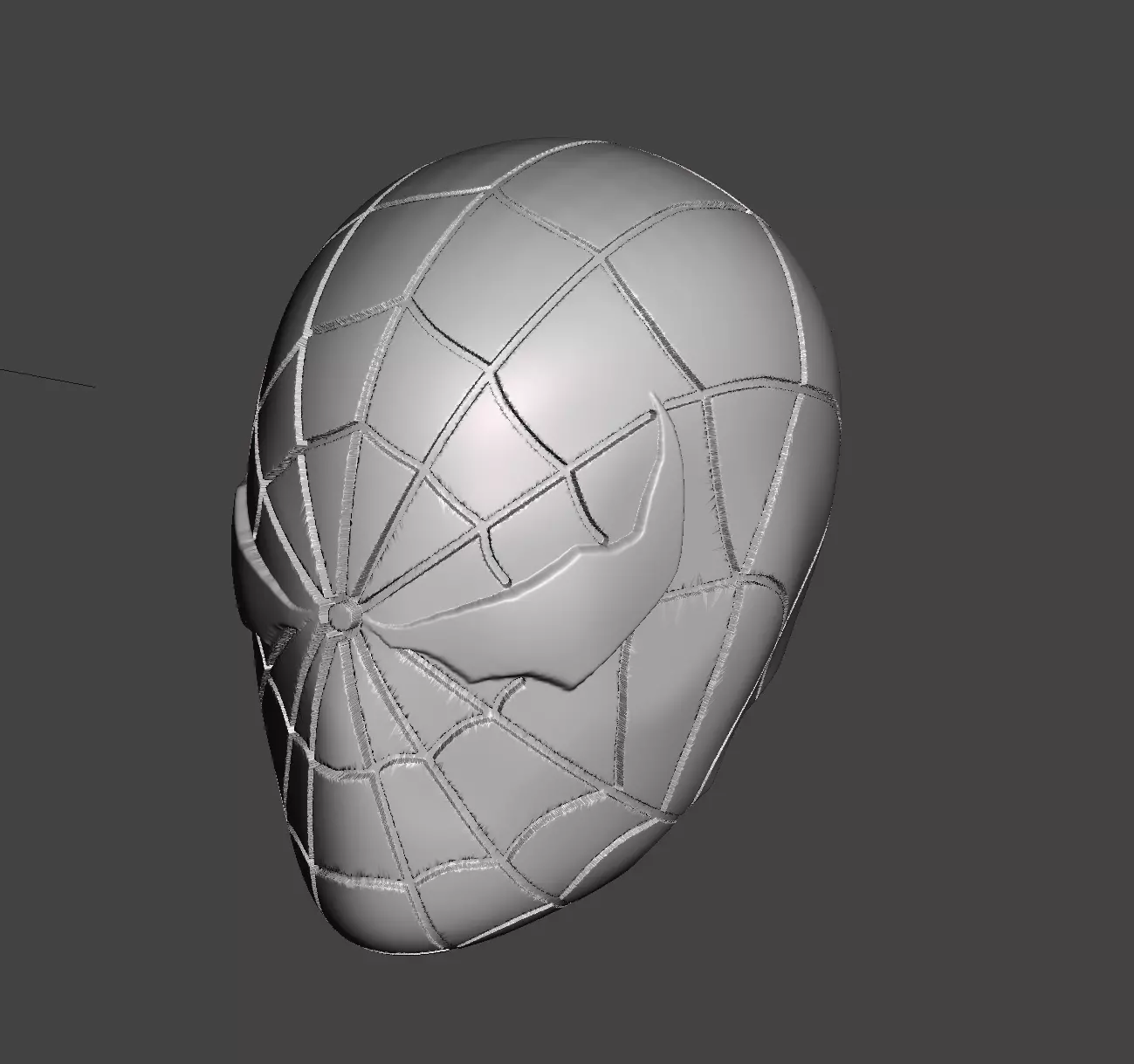 spider-punisher headsculpt  3D print model_0