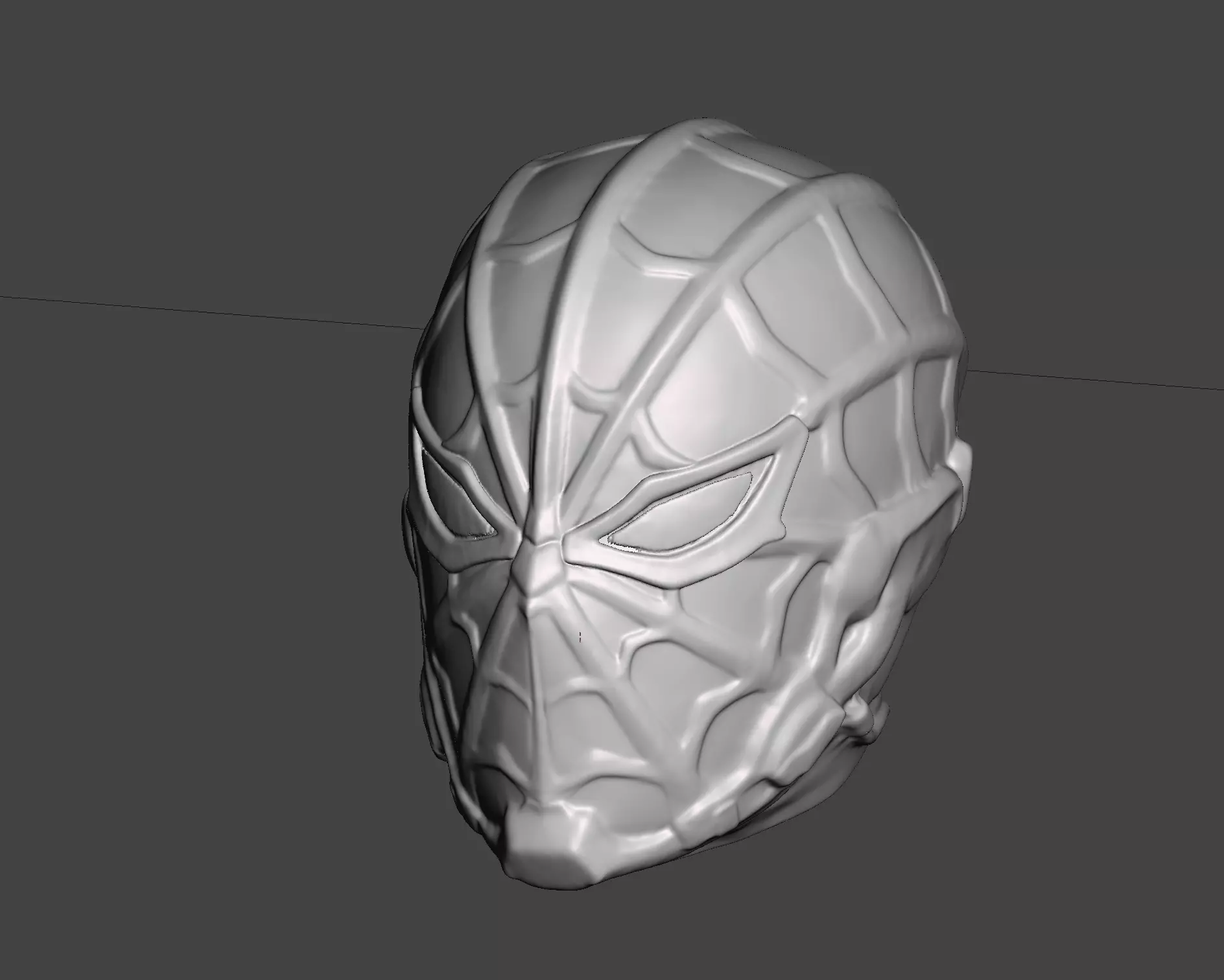 SPIDER-MAN MILES MORALES STRIKE SUIT HEADSCULPT 3D print model
