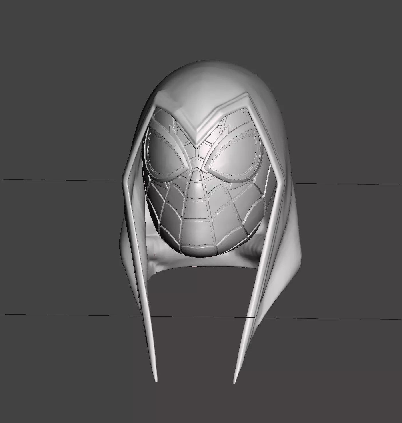 spider-man miles morales crimson cowl headsculpt 3D print model