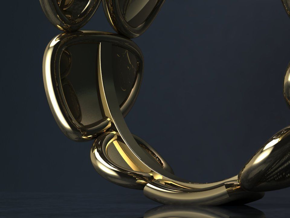 Geometric Ring - R160 3D print model_3