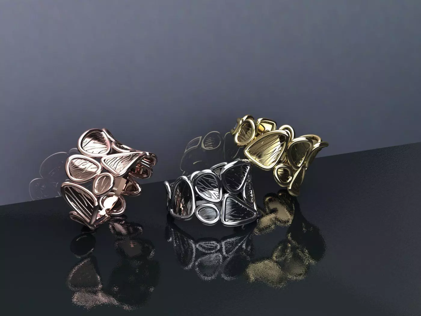 Geometric Ring - R160 3D print model_0