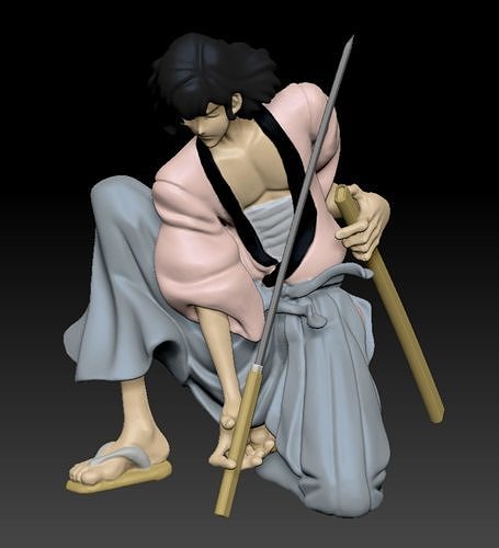 GEOMON LUPINIII FIGURE STATUE READY TO PRINT 3D print model