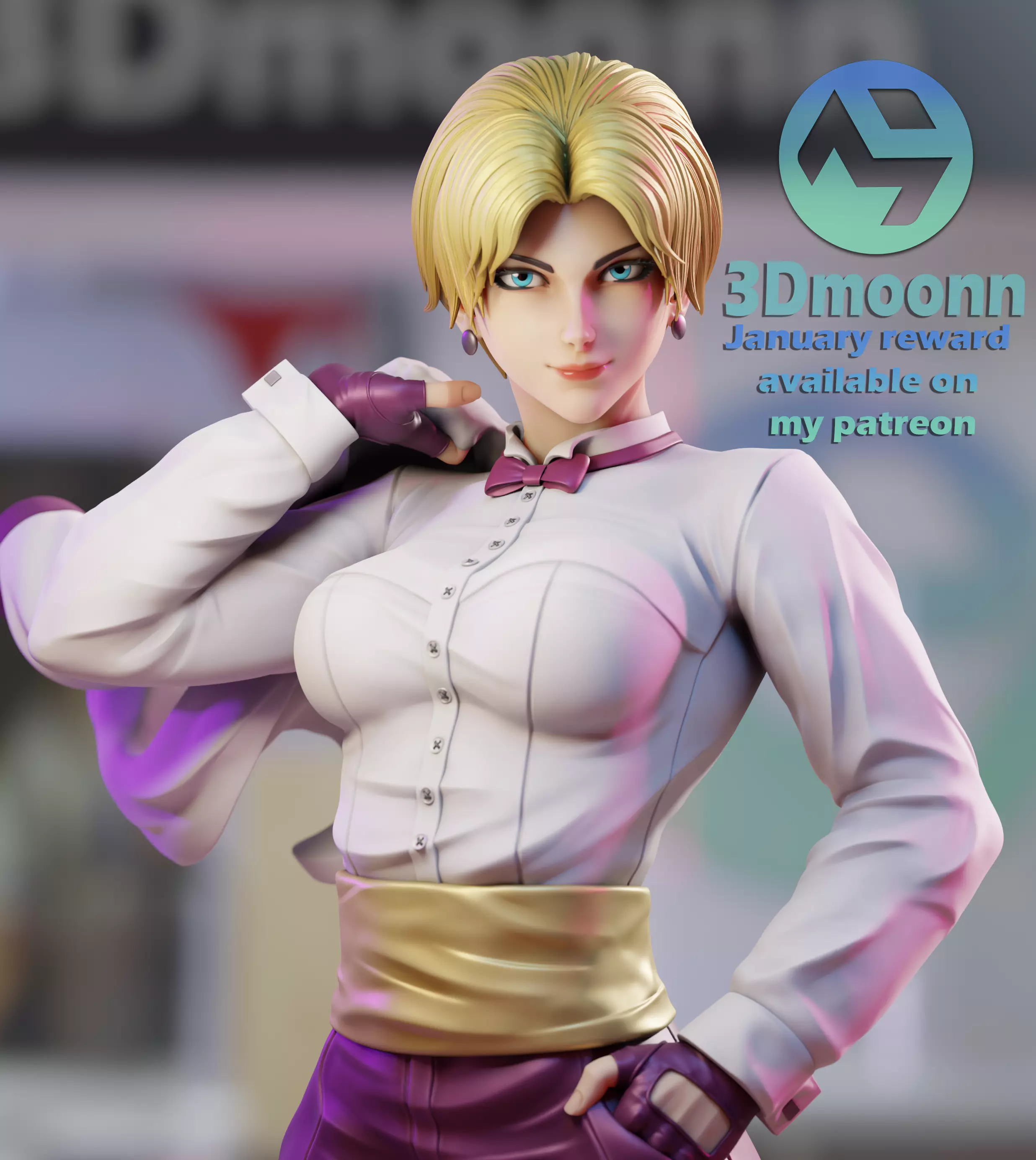  king - the king of fighters 3D print model_0