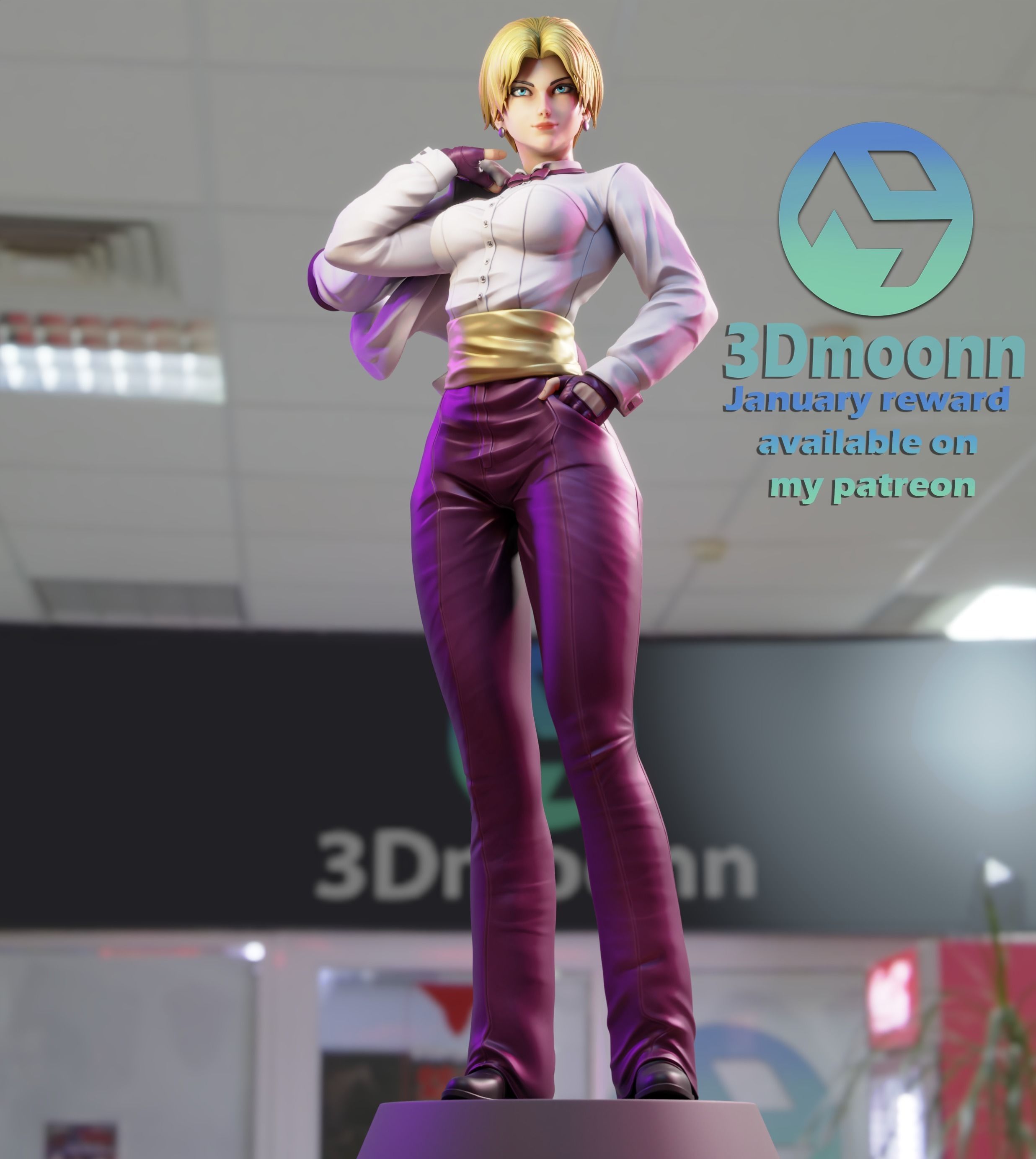  king - the king of fighters 3D print model_1