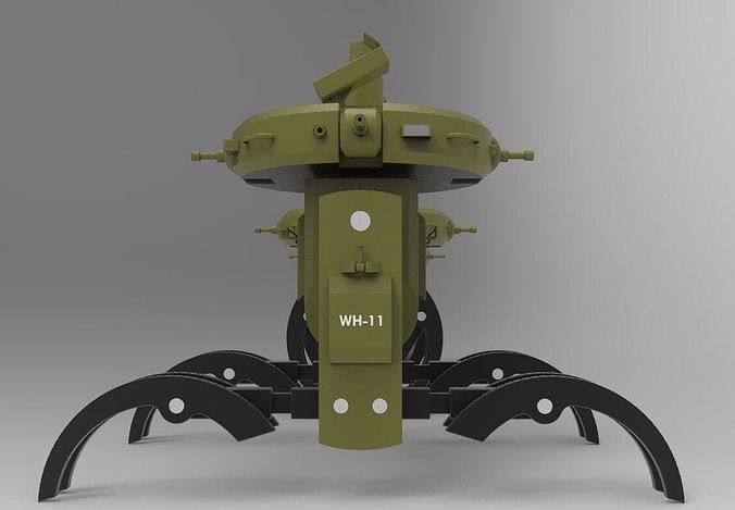 All terrain combat robot 3D model