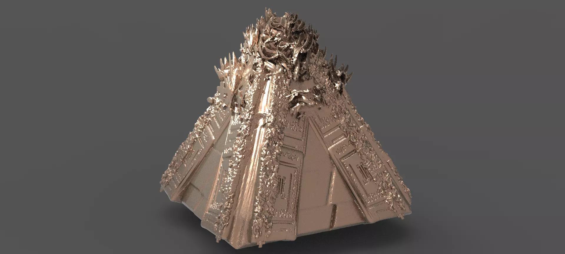 Hell pyramid Ghost version 3D model_0