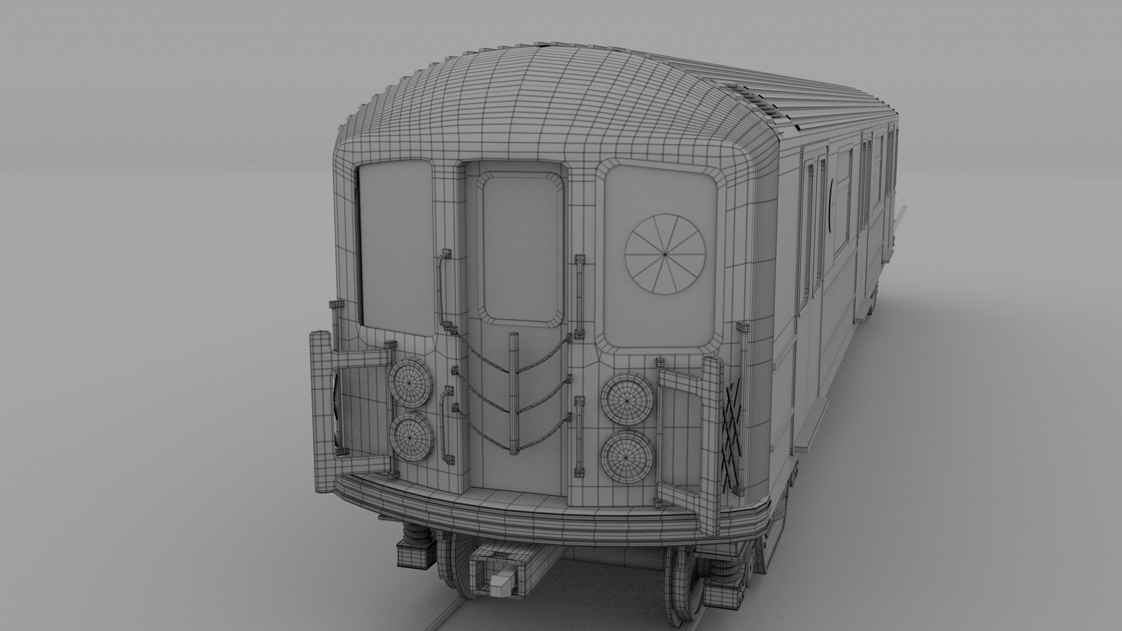 New York subway train 3D model_14