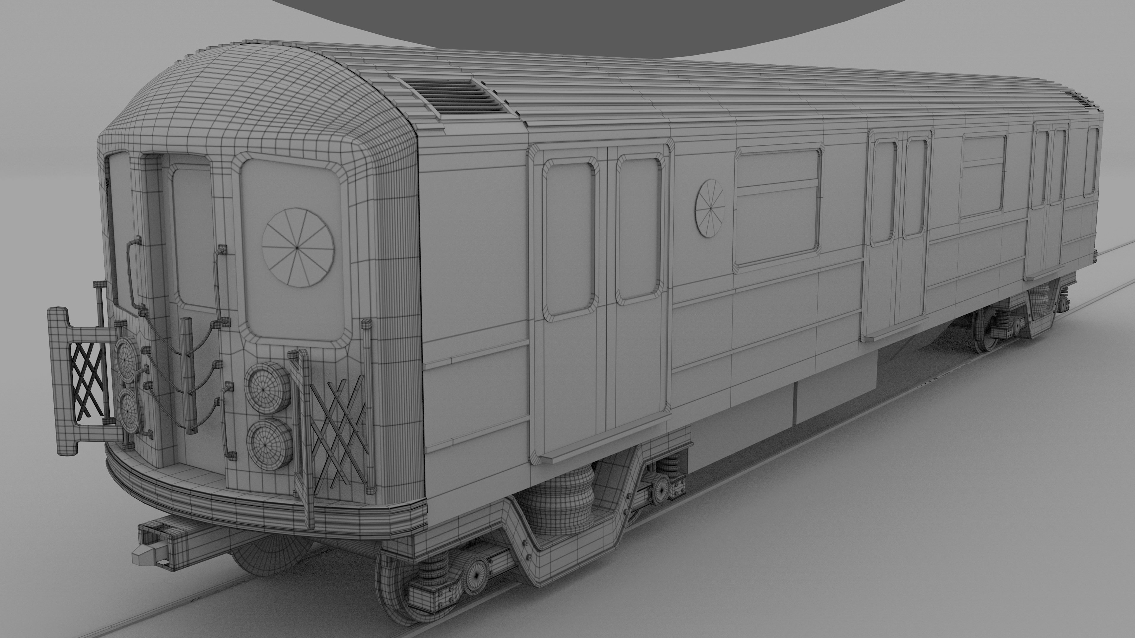 New York subway train 3D model_11