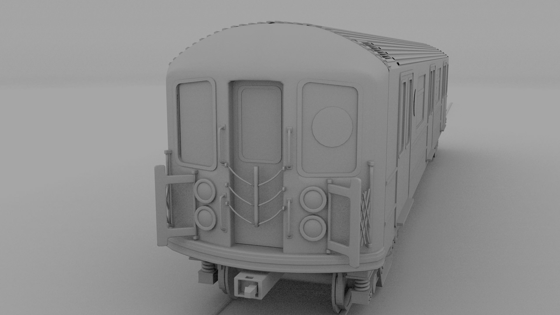 New York subway train 3D model_5
