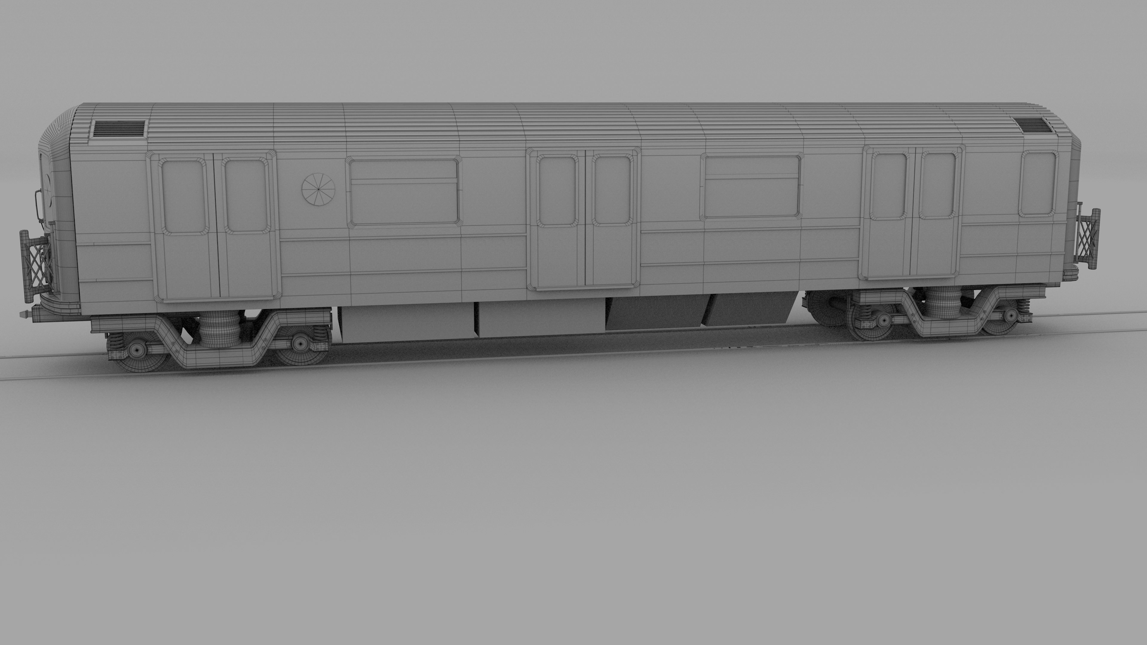 New York subway train 3D model_12