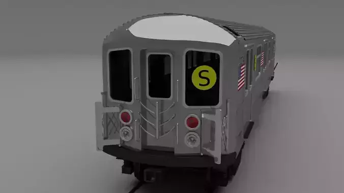 New York subway train 3D model