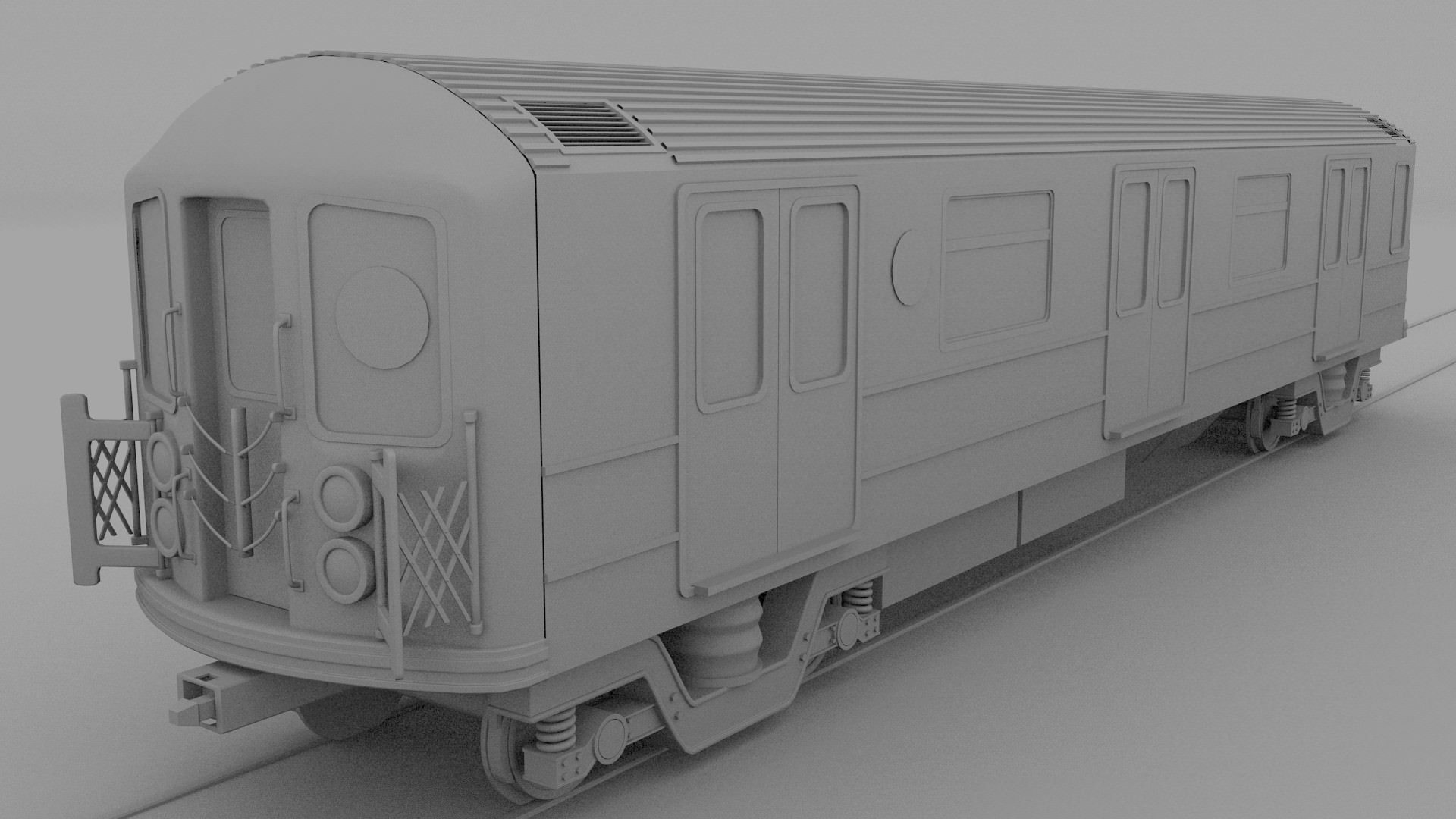 New York subway train 3D model_6