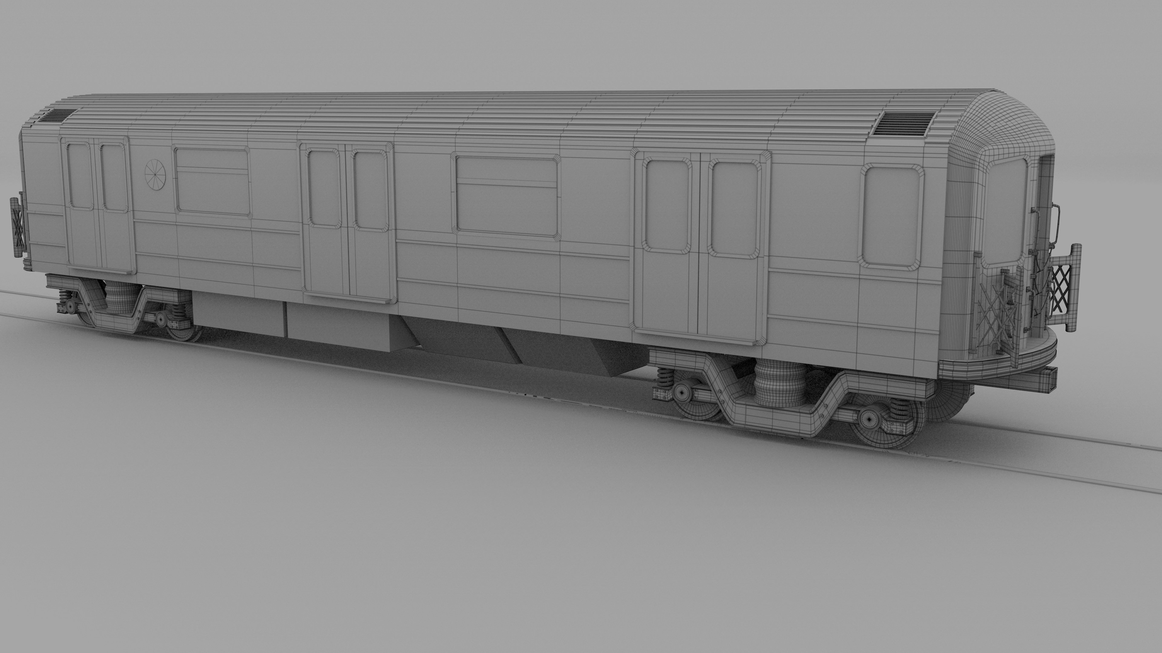 New York subway train 3D model_13