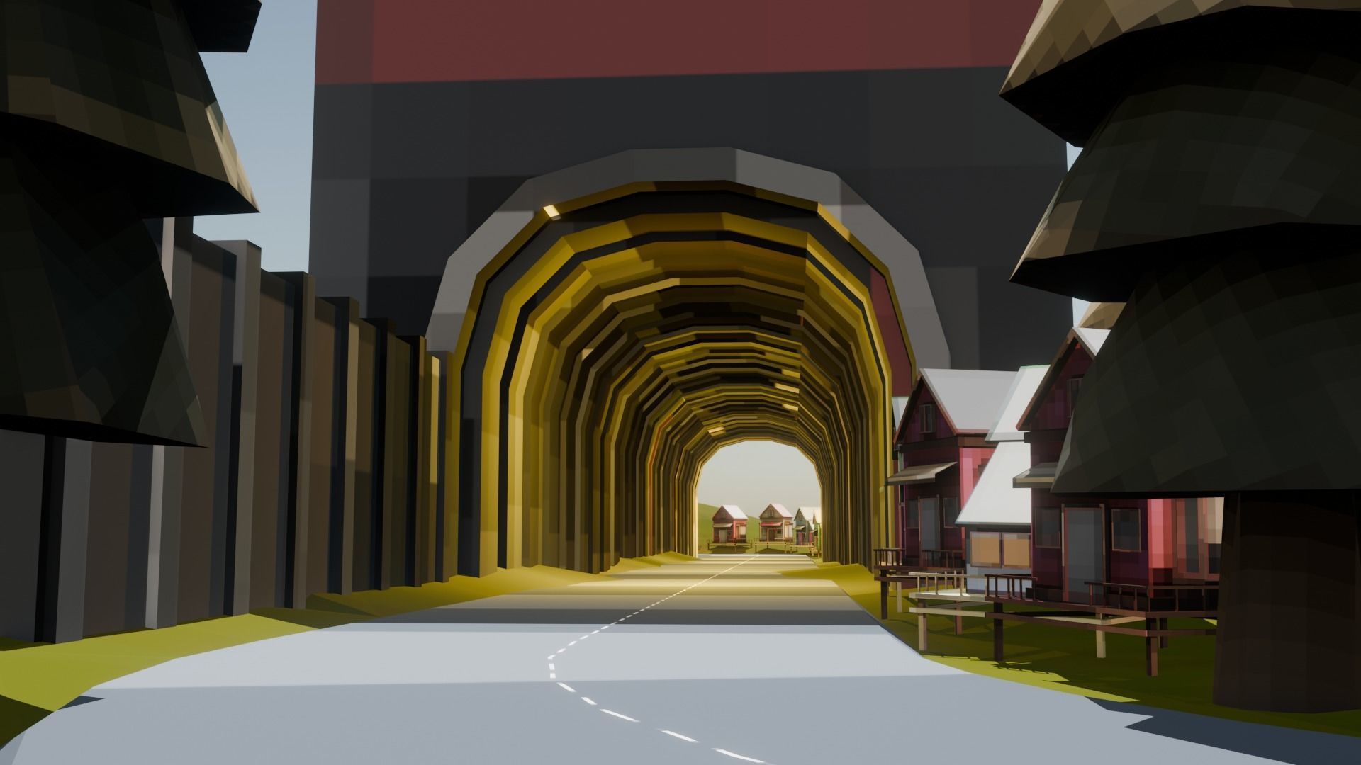 Low Poly Racing Track Low-poly 3D model_13