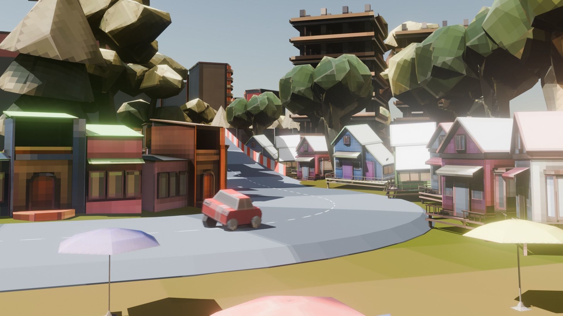 Low Poly Racing Track Low-poly 3D model_11