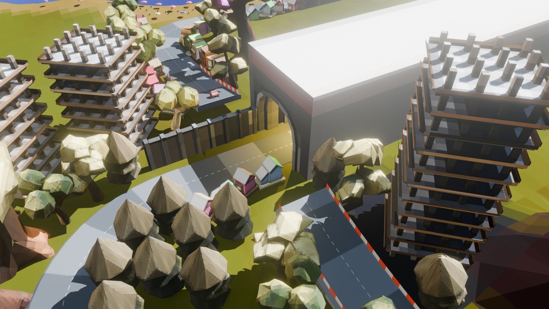 Low Poly Racing Track Low-poly 3D model_6