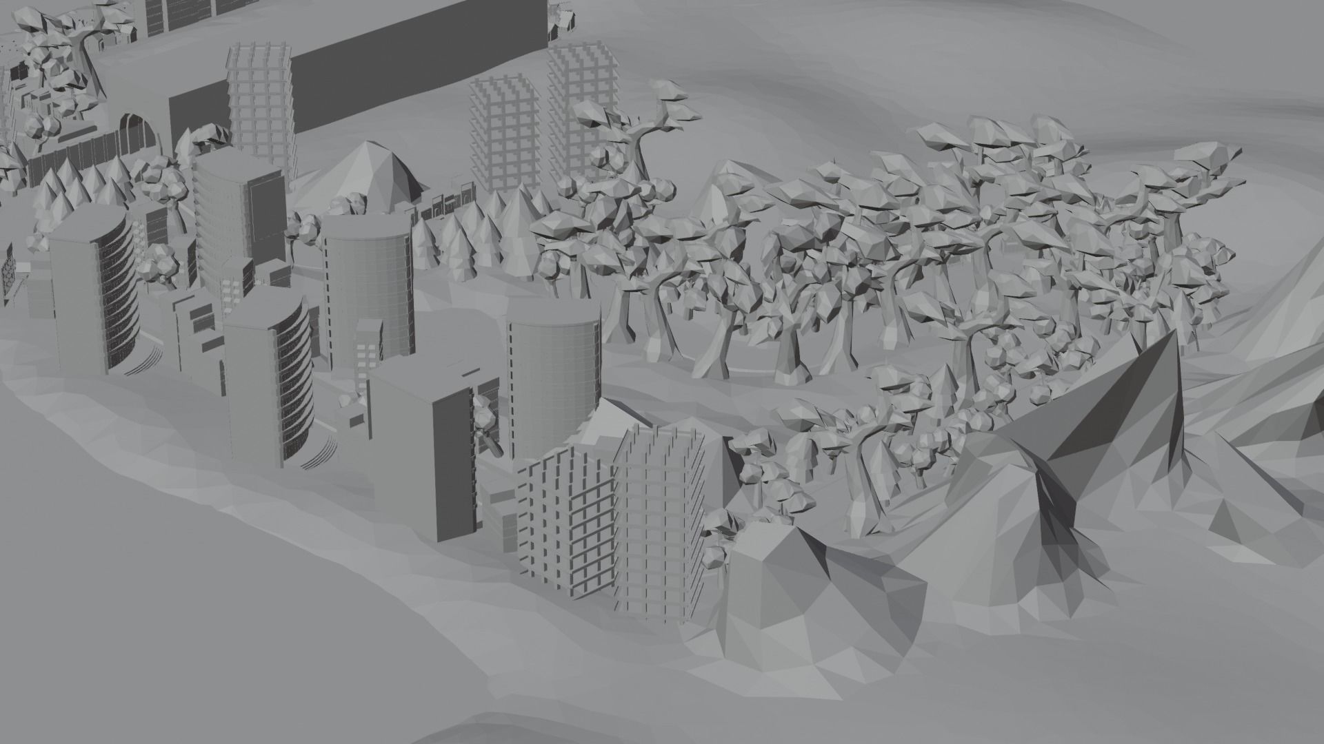 Low Poly Racing Track Low-poly 3D model_25