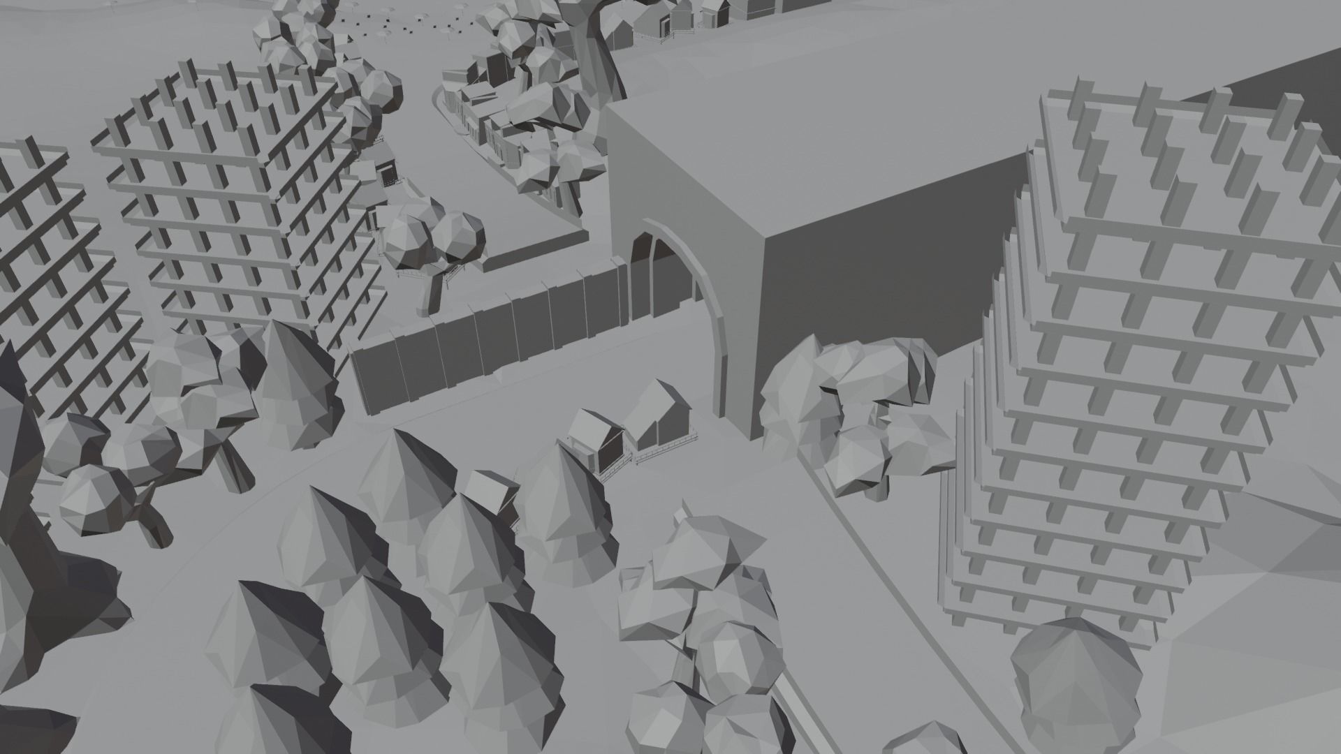 Low Poly Racing Track Low-poly 3D model_27