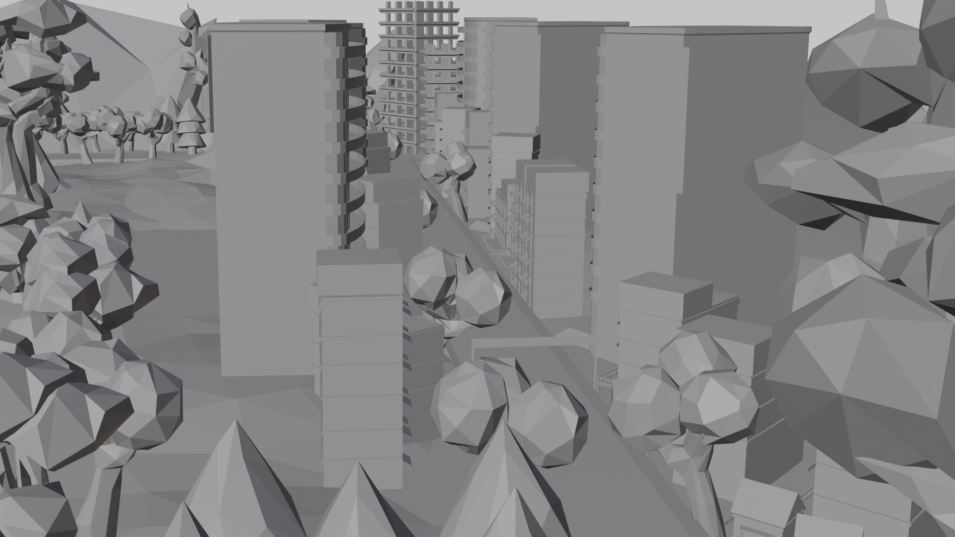 Low Poly Racing Track Low-poly 3D model_24