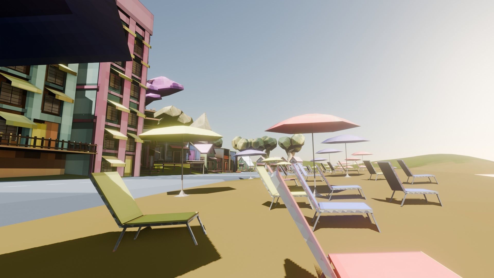 Low Poly Racing Track Low-poly 3D model_14