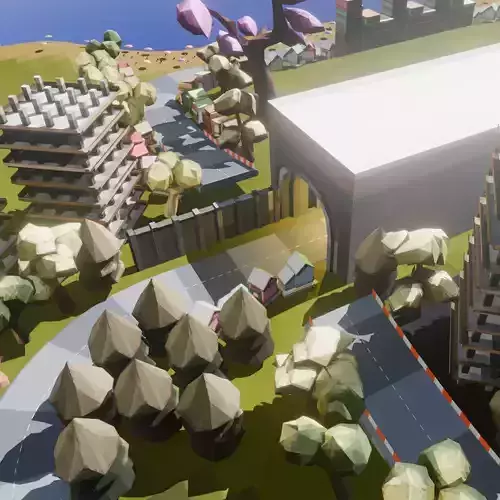 Low Poly Racing Track