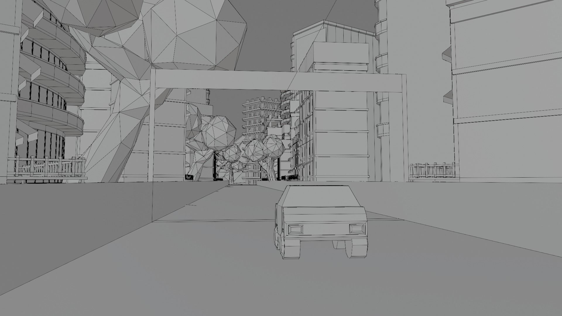 Low Poly Racing Track Low-poly 3D model_28