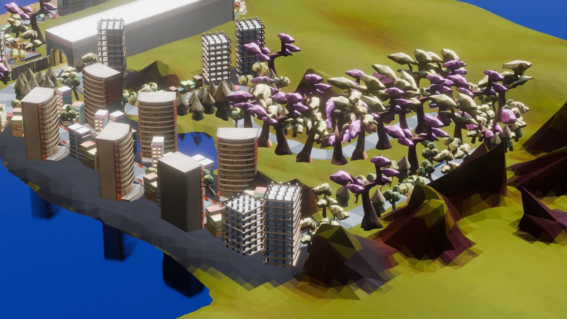 Low Poly Racing Track Low-poly 3D model_22