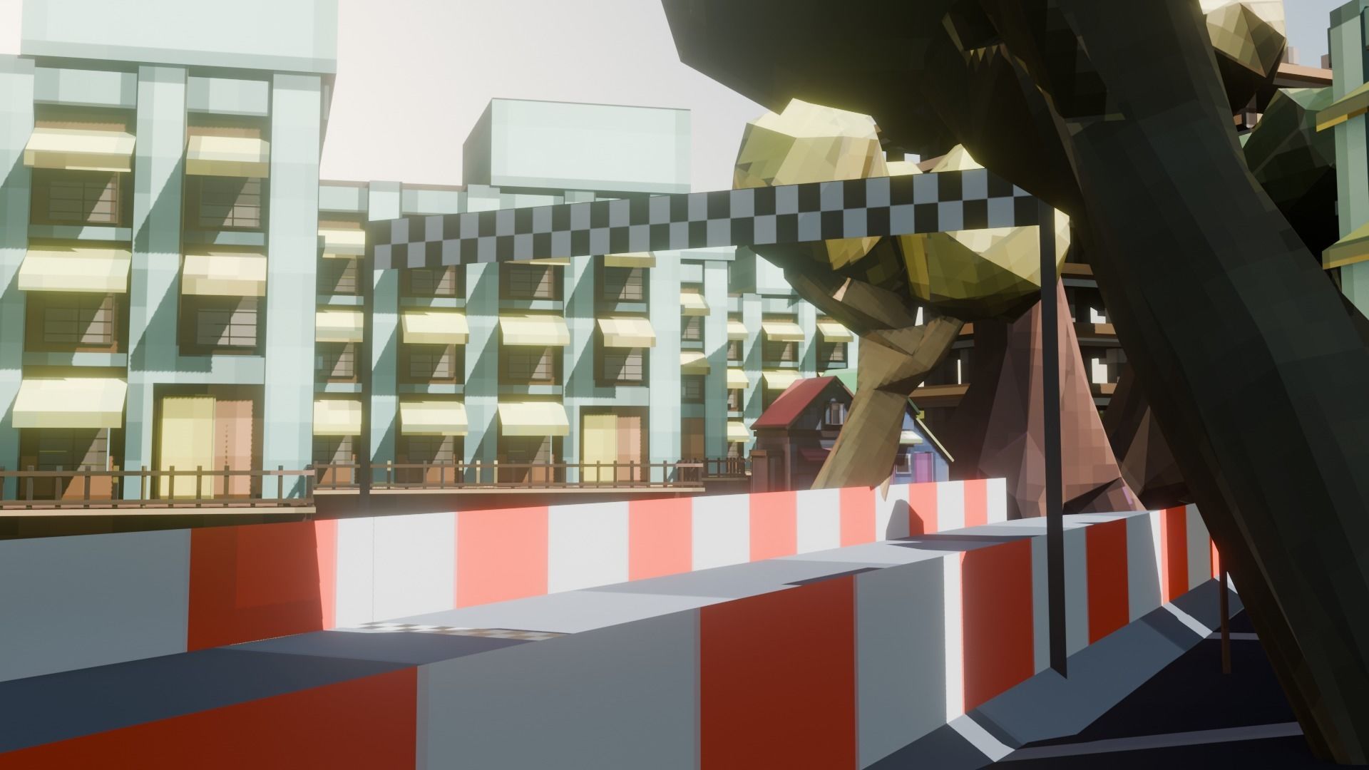 Low Poly Racing Track Low-poly 3D model_15