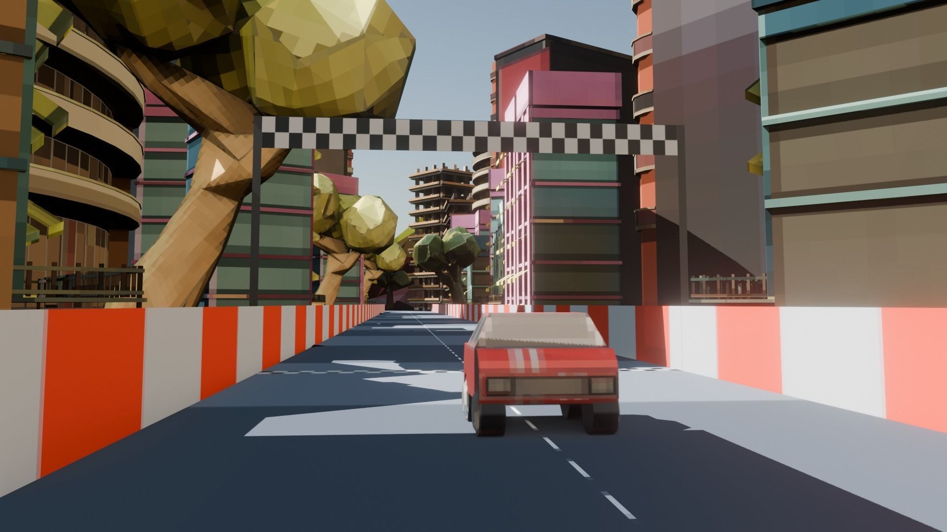 Low Poly Racing Track Low-poly 3D model_10