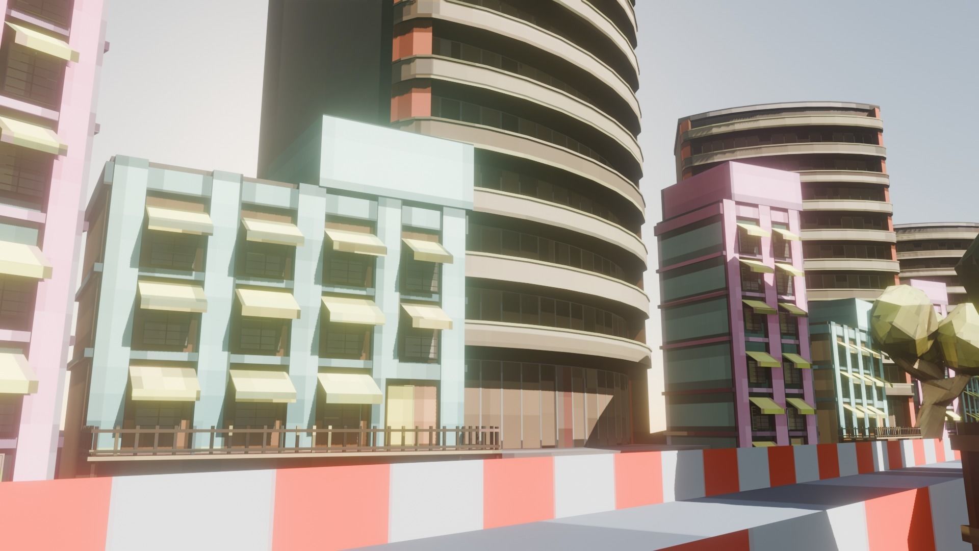 Low Poly Racing Track Low-poly 3D model_18