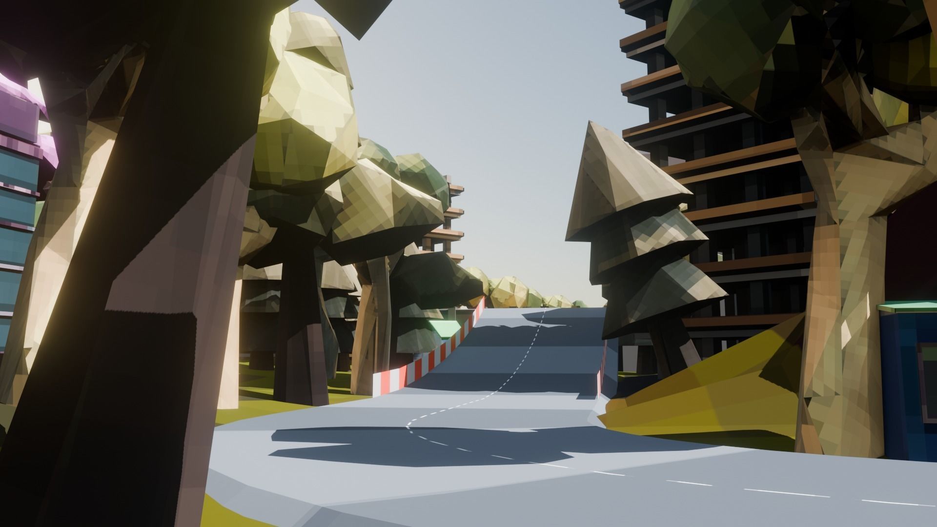 Low Poly Racing Track Low-poly 3D model_5
